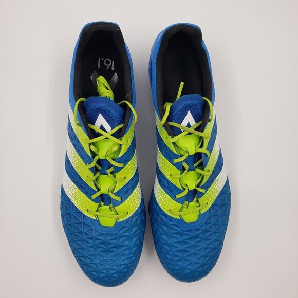 RARE adidas Mens RARE Ace 16.1 FG/AG Soccer Cleats AF5085 Blue Green Size 13 - Picture 2 of 11